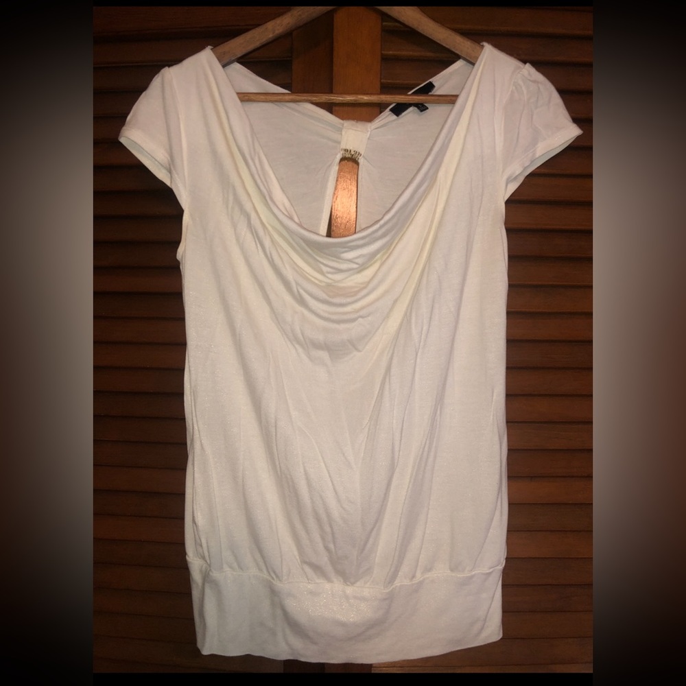 EXPRESS Drape-neck w/ cut out back top